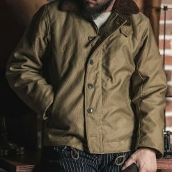 Bronson WWII Early Model Submarine N-1 Woolen Deck Jacket 28 Bronson WWII Early Model Submarine N-1 Woolen Deck Jacket