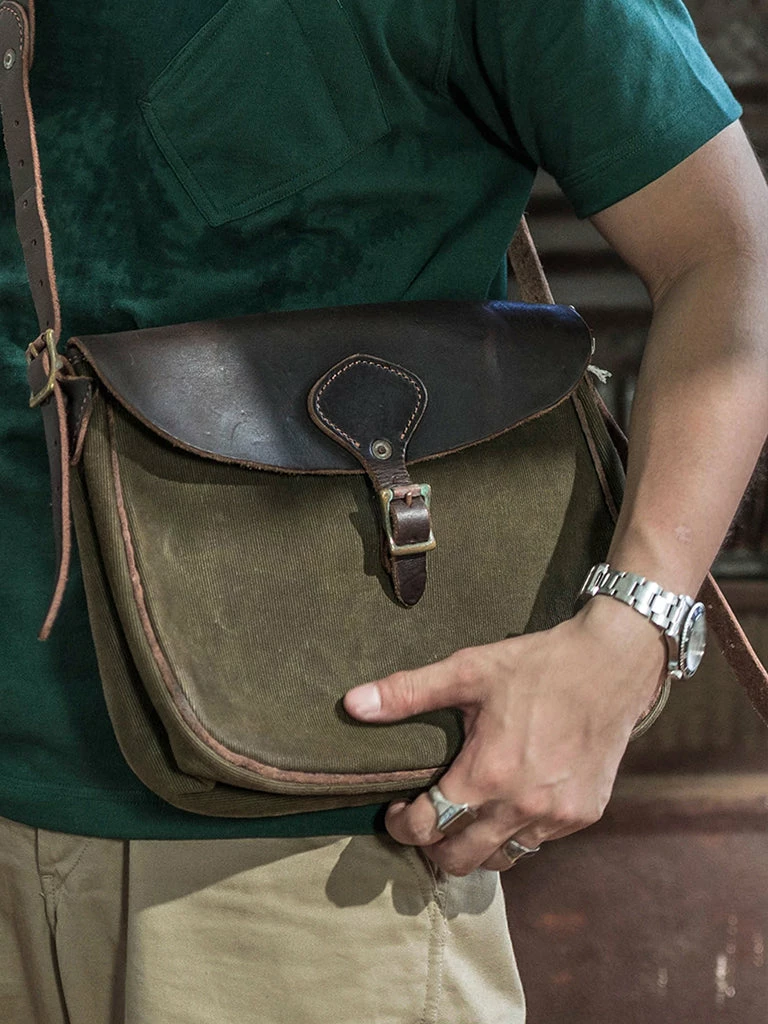 Bronson WWI US Army Messenger Bag - Olive 5 Bronson WWI US Army Messenger Bag - Olive