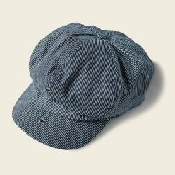 Non Stock Old Time Denim Stripe Newsboy Cap BEST SELLERS