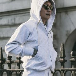 Non Stock 17.5 Oz Terry Cloth Zip-Up Hoodie - Light Gray TOPS 19 Non Stock 17.5 Oz Terry Cloth Zip-Up Hoodie - Light Gray TOPS