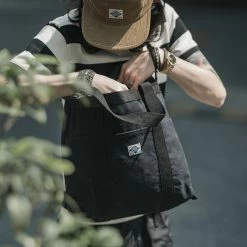 Non Stock 18 Oz Canvas Tote Bag - Black