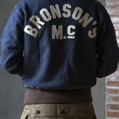 Bronson 1920s Drinking Team Motorcycle Racing Sweatshirt - Navy 19 Bronson 1920s Drinking Team Motorcycle Racing Sweatshirt - Navy