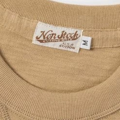 Non Stock TOPS 10.5 Oz US Cotton Tubular Gusset T-Shirt - Sand