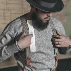 Bronson 14 Oz Side Closing Henley T-Shirt - Gray 19 Bronson 14 Oz Side Closing Henley T-Shirt - Gray