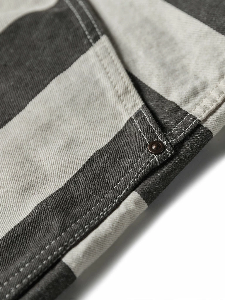 Non Stock 11.5 Oz Heavyweight Wide Striped Prisoner Shorts 14 Non Stock 11.5 Oz Heavyweight Wide Striped Prisoner Shorts