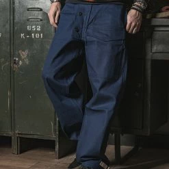 Bronson US Navy Modified 13.5 Oz Indigo Deck Pants BOTTOMS