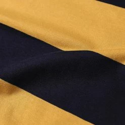 Non Stock Michigan Yellow & Navy Wide Stripe T-Shirt TOPS