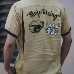 Non Stock TOPS Loose Embroidery Bowling Shirt