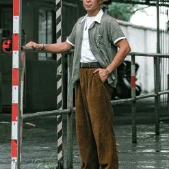 Non Stock 12.5 Oz 8 Wale Corduroy Trousers - Brown