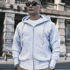 Non Stock 17.5 Oz Terry Cloth Zip-Up Hoodie - Light Gray TOPS 17 Non Stock 17.5 Oz Terry Cloth Zip-Up Hoodie - Light Gray TOPS