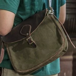 Bronson WWI US Army Messenger Bag - Olive 14 Bronson WWI US Army Messenger Bag - Olive