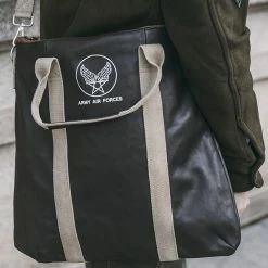 Non Stock ACCESSORIES USAAF Leather Flight Pilot Helmet Bag