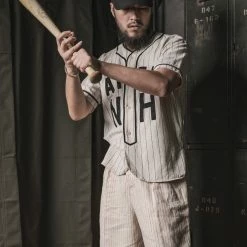 Bronson NEW ARRIVALS WWII Military Baseball Shirt - AIEA NH 18 Bronson NEW ARRIVALS WWII Military Baseball Shirt - AIEA NH