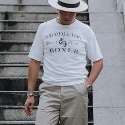 Bronson Back In Stock Heavy Duty Boxer Physical Training T-Shirt - White 29 Bronson Back In Stock Heavy Duty Boxer Physical Training T-Shirt - White