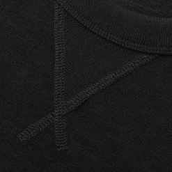 Non Stock 10.5 Oz US Cotton Tubular Gusset T-Shirt - Black