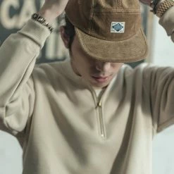 Non Stock 12.5 Oz Corduroy 5 Panel Cap - Khaki 19 Non Stock 12.5 Oz Corduroy 5 Panel Cap - Khaki