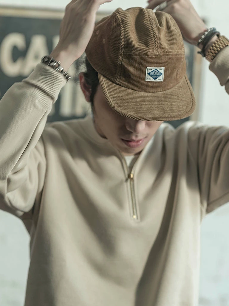 Non Stock 12.5 Oz Corduroy 5 Panel Cap - Khaki 7 Non Stock 12.5 Oz Corduroy 5 Panel Cap - Khaki