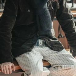 Non Stock USN Wool Scarf - Black