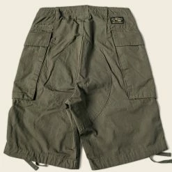 Non Stock 8.5 Oz Cotton Ripstop Cargo Shorts - Olive