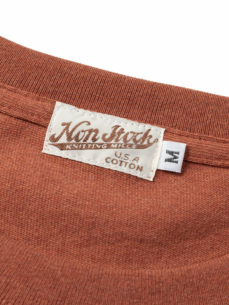 Non Stock 9 Oz US Cotton Tubular T-Shirt - Orange Red TOPS 7 Non Stock 9 Oz US Cotton Tubular T-Shirt - Orange Red TOPS