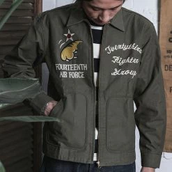 Non Stock USAAF 14th Air Force Flying Tigers Embroidery Jacket 21 Non Stock USAAF 14th Air Force Flying Tigers Embroidery Jacket