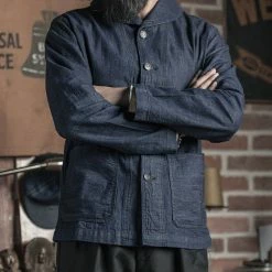 Bronson 1922 USN 2nd Model Denim Coverall Utility Jacket 24 Bronson 1922 USN 2nd Model Denim Coverall Utility Jacket