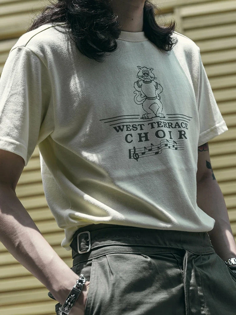 Non Stock Vintage West Terrace Choir Print Short Sleeve T-Shirt 8 Non Stock Vintage West Terrace Choir Print Short Sleeve T-Shirt