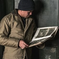 Bronson OUTERWEAR 1940s USN 3rd Type N-1 Woolen Deck Jacket - Khaki Stencil