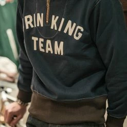 Bronson 1920s Drinking Team Motorcycle Racing Sweatshirt - Navy 20 Bronson 1920s Drinking Team Motorcycle Racing Sweatshirt - Navy