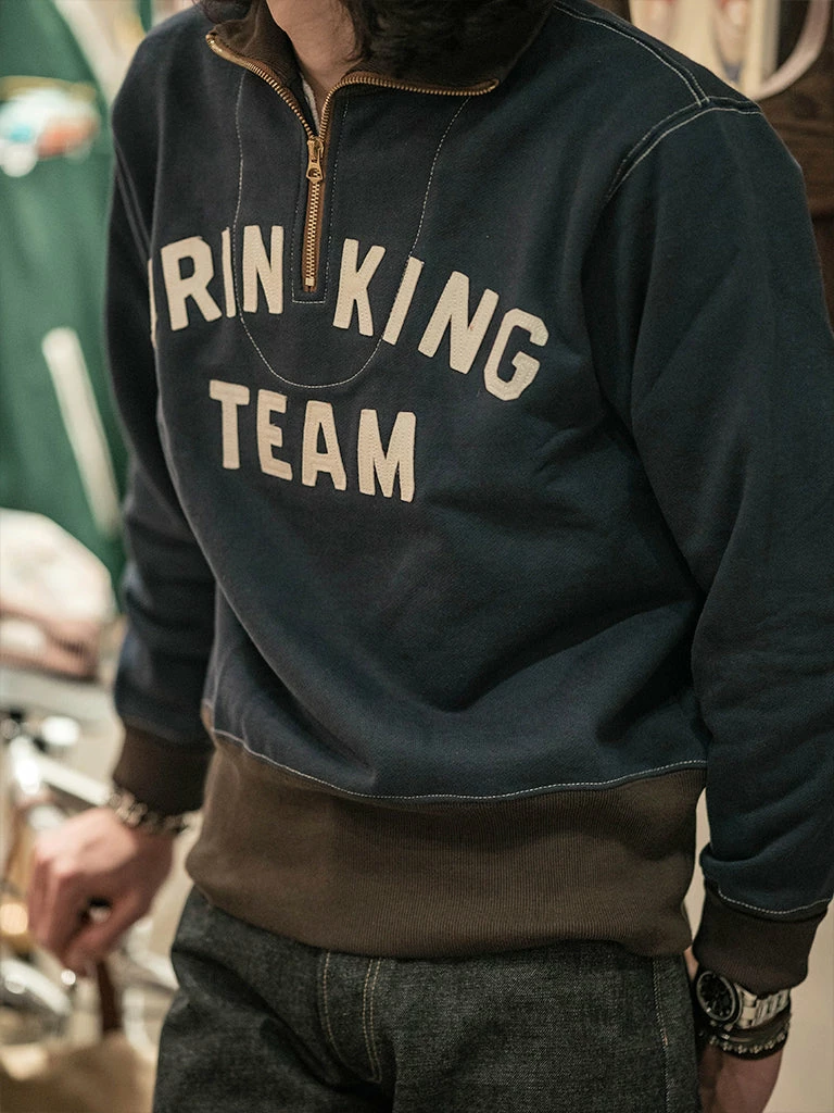Bronson 1920s Drinking Team Motorcycle Racing Sweatshirt - Navy 7 Bronson 1920s Drinking Team Motorcycle Racing Sweatshirt - Navy