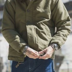 Non Stock 1940s US Navy N-1 Deck Jacket - Faux Fur Inner OUTERWEAR