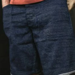 Bronson 1940s WWII USN 10.5 Oz Denim Dungaree Deck Shorts Back In Stock