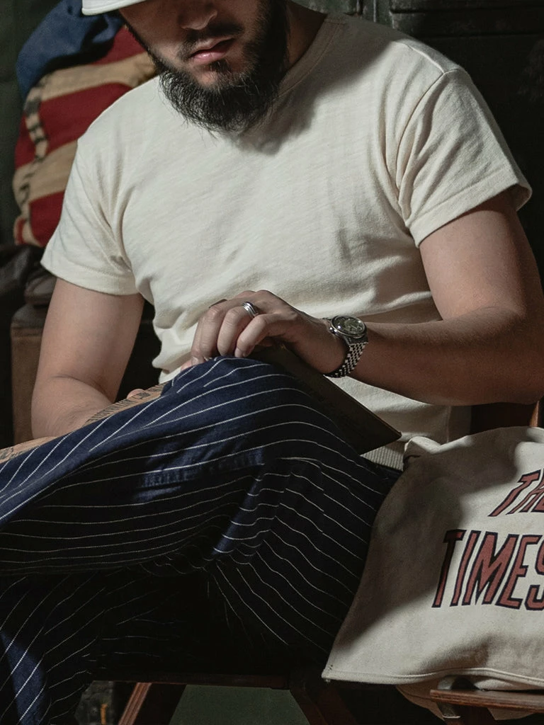 Bronson 1940s USN Crew Slub Cotton T-Shirt NEW ARRIVALS 10 Bronson 1940s USN Crew Slub Cotton T-Shirt NEW ARRIVALS