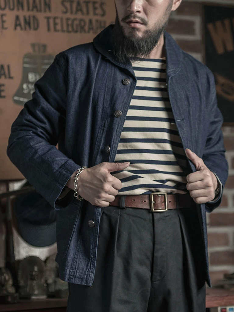 Bronson 1922 USN 2nd Model Denim Coverall Utility Jacket 7 Bronson 1922 USN 2nd Model Denim Coverall Utility Jacket