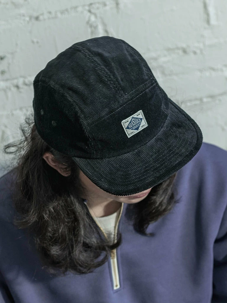 Non Stock 12.5 Oz Corduroy 5 Panel Cap - Black 7 Non Stock 12.5 Oz Corduroy 5 Panel Cap - Black