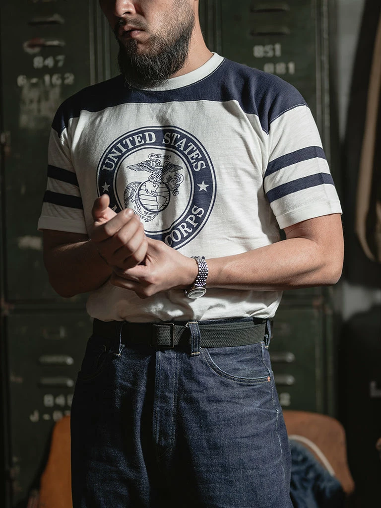 Bronson 1970s USMC Semper Fi Print Athletic T-Shirt NEW ARRIVALS 7 Bronson 1970s USMC Semper Fi Print Athletic T-Shirt NEW ARRIVALS