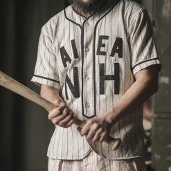 Bronson NEW ARRIVALS WWII Military Baseball Shirt - AIEA NH 19 Bronson NEW ARRIVALS WWII Military Baseball Shirt - AIEA NH