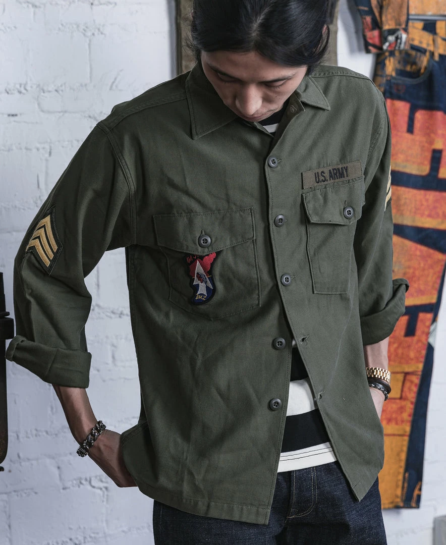 Non Stock Vietnam War US Army OG107 Fatigue Utility Shirt - Im Jin Scouts TOPS 7 Non Stock Vietnam War US Army OG107 Fatigue Utility Shirt - Im Jin Scouts TOPS