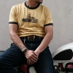 Non Stock Retro Rider Motorcycle T-Shirt TOPS