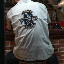 Bronson Bomb Squadron “Grim Reaper” Force Base Souvenir Bowling Shirt TOPS