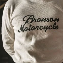 Bronson TOPS 14 Oz Raschel Knitting Waffle Logo T-Shirt