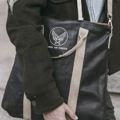 Non Stock ACCESSORIES USAAF Leather Flight Pilot Helmet Bag