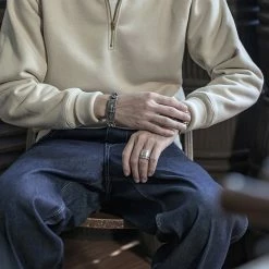 Non Stock TOPS 20.5 Oz Racing Half-Zip Sweatshirt - Apricot