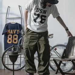 Bronson US Naval Football T-Shirt - White