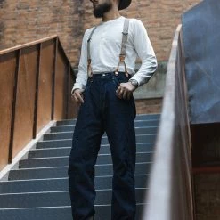 Bronson Vintage Long Sleeve Henley T-Shirt - White