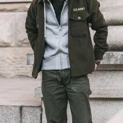 Non Stock 1950s Korean War US Army OG108 Wool Field Shirt