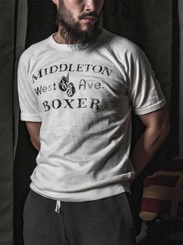 Bronson Back In Stock Heavy Duty Boxer Physical Training T-Shirt - White 5 Bronson Back In Stock Heavy Duty Boxer Physical Training T-Shirt - White