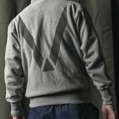 Non Stock TOPS 1970s USAFA 18 Oz Reverse Weave Hoodie - Gray