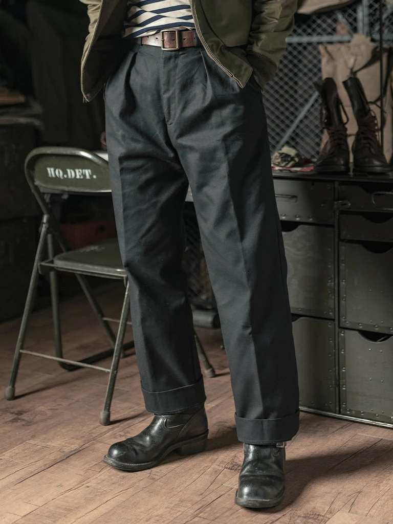 Bronson Lot 962 1960s 15 Oz Cotton Double Pleated Pants 7 Bronson Lot 962 1960s 15 Oz Cotton Double Pleated Pants