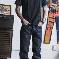 Non Stock TOPS 9 Oz US Cotton Tubular T-Shirt - Black